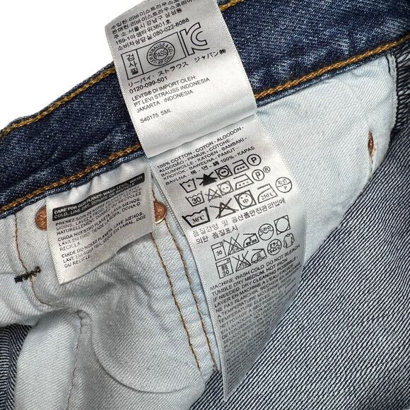 Levi’s Mens 501 Original Fit Jeans Button Fly Non Stretch Dark Stonewash 40x30 - Picture 8 of 8